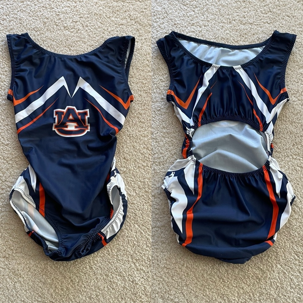 NWT Foxy’s Auburn University Gymnastics Leotards Officially Licensed- Adult Teen